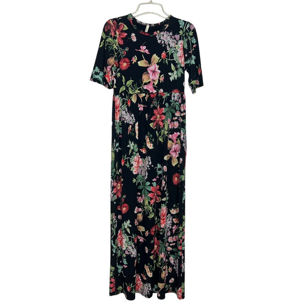 Beeson River Floral Maxi Pullover Dress Size Small